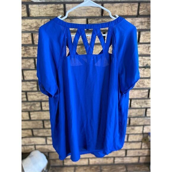 Torrid Blue Cage Front Top - Picture 2 of 6